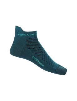 New Icebreaker Merino Run+ Ultralight Socken Micro Damen Green Glory/Fresh