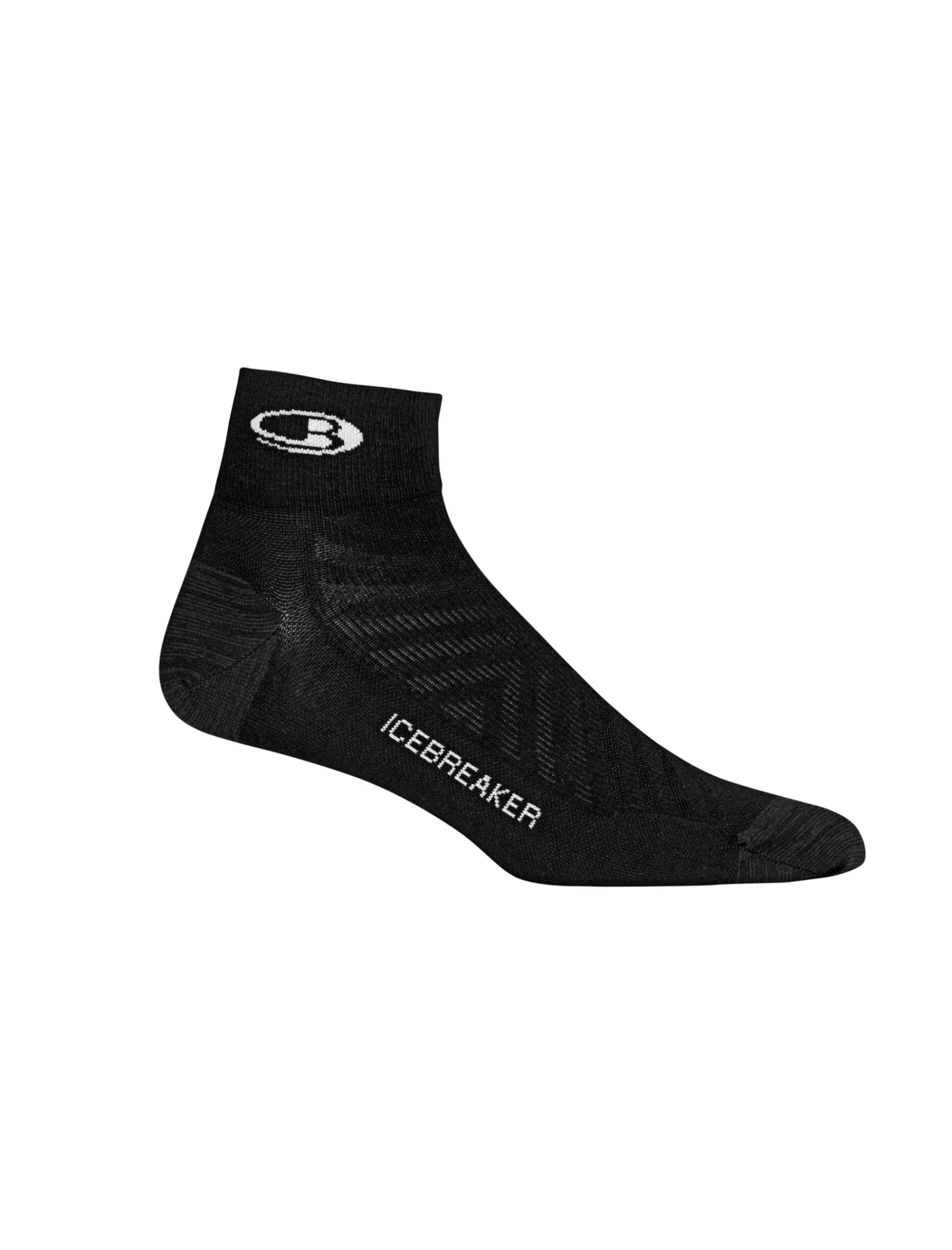 Best Sale Icebreaker Merino Run+ Ultralight Socken Mini Herren Black/Snow