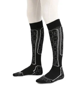 Clearance Icebreaker Merino Ski+ Medium Skistrumpfe Alpine Geo Herren Black/Snow