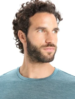 Outlet Icebreaker Merino Sphere Ii Langarmshirt Herren Green Glory Heather