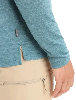 Outlet Icebreaker Merino Sphere Ii Langarmshirt Herren Green Glory Heather