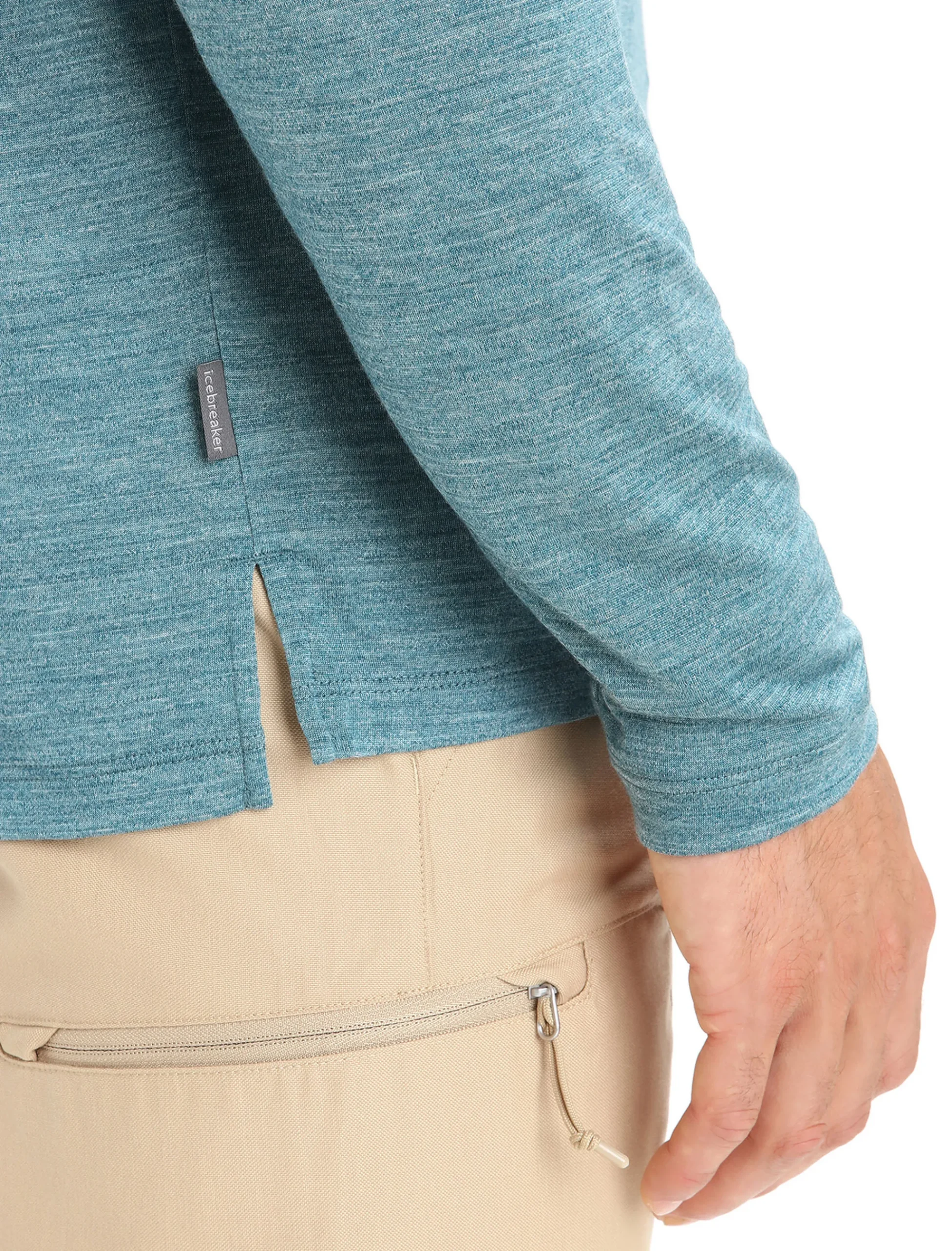 Outlet Icebreaker Merino Sphere Ii Langarmshirt Herren Green Glory Heather