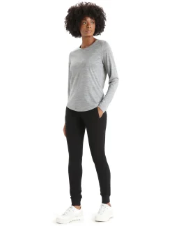 Fashion Icebreaker Merino Sphere Ii Langarmshirt Damen Metro Heather