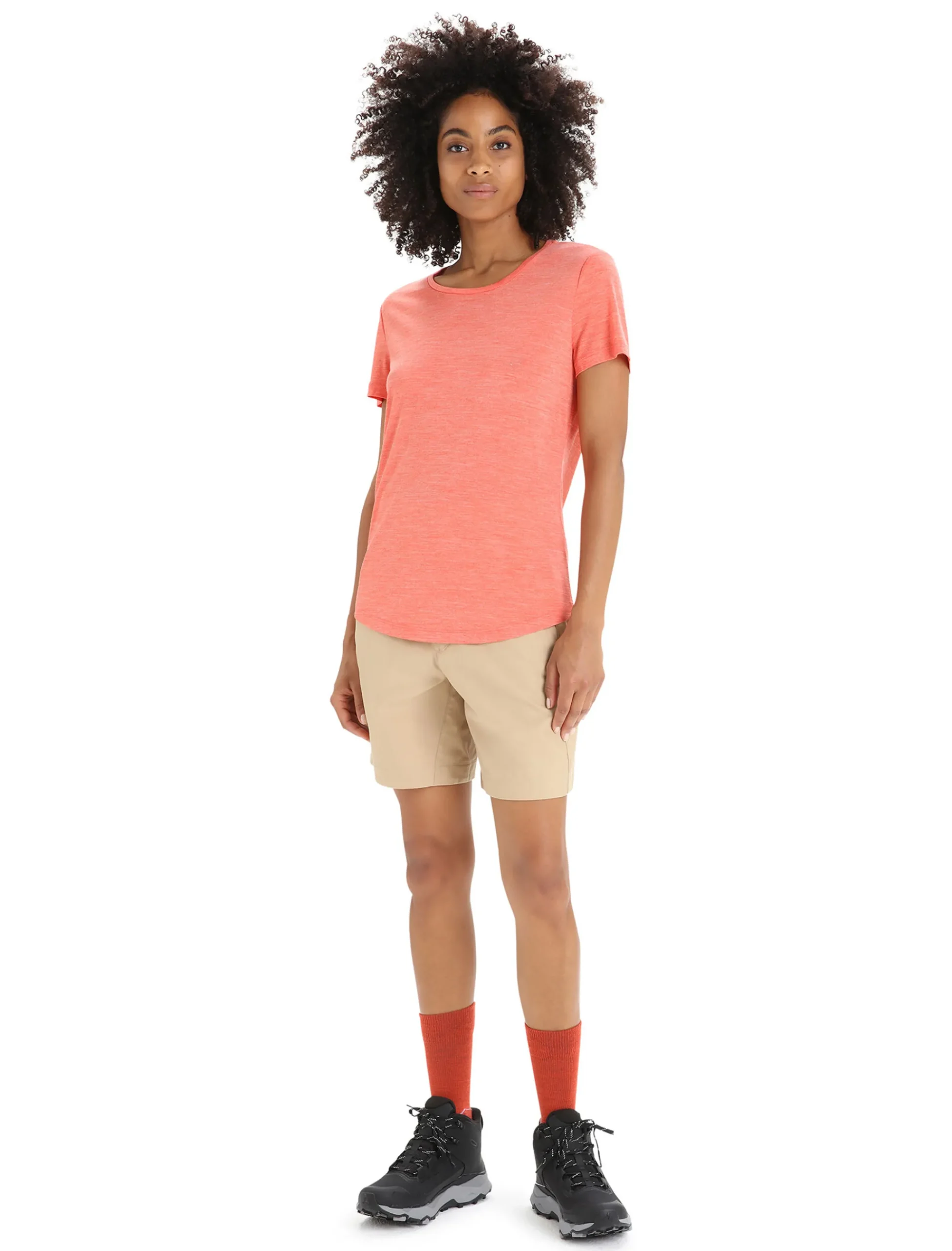 New Icebreaker Merino Sphere Ii T-Shirt Damen Vibrant Earth Heather