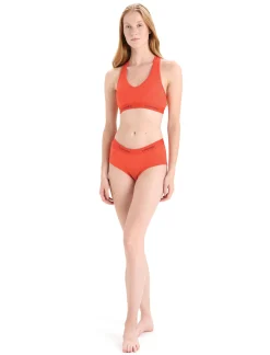 Hot Icebreaker Merino Sprite Racerback Bh Damen Vibrant Earth