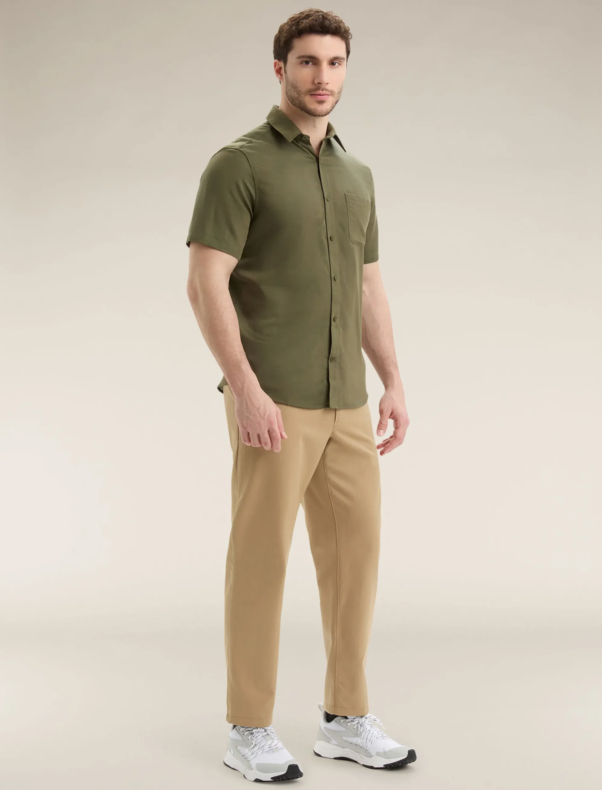 Best Icebreaker Merino Steveston Kurzarmhemd Herren Loden