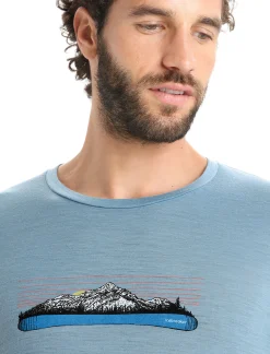 Online Icebreaker Merino Tech Lite Ii Langarmshirt Ski Fields Herren Astral Blue