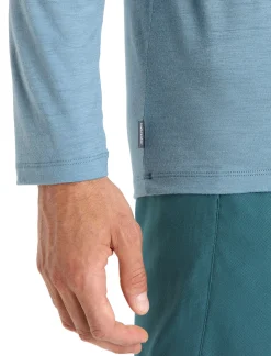 Online Icebreaker Merino Tech Lite Ii Langarmshirt Ski Fields Herren Astral Blue