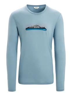 Online Icebreaker Merino Tech Lite Ii Langarmshirt Ski Fields Herren Astral Blue
