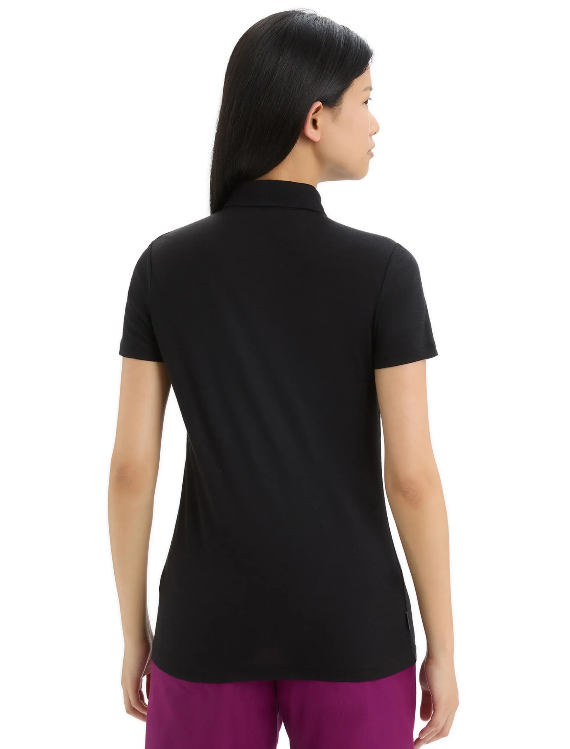 Shop Icebreaker Merino Tech Lite Ii Polohemd Damen Black