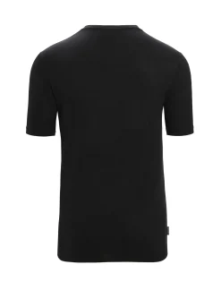 Clearance Icebreaker Merino Tech Lite Ii T-Shirt Giant Ferns Herren Black