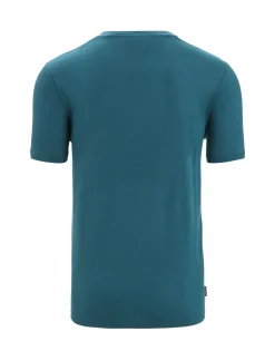 Store Icebreaker Merino Tech Lite Ii T-Shirt Wildflower Bloom Herren Green Glory