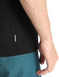 Fashion Icebreaker Merino Tech Lite Ii T-Shirt Trail Hiker Herren Black