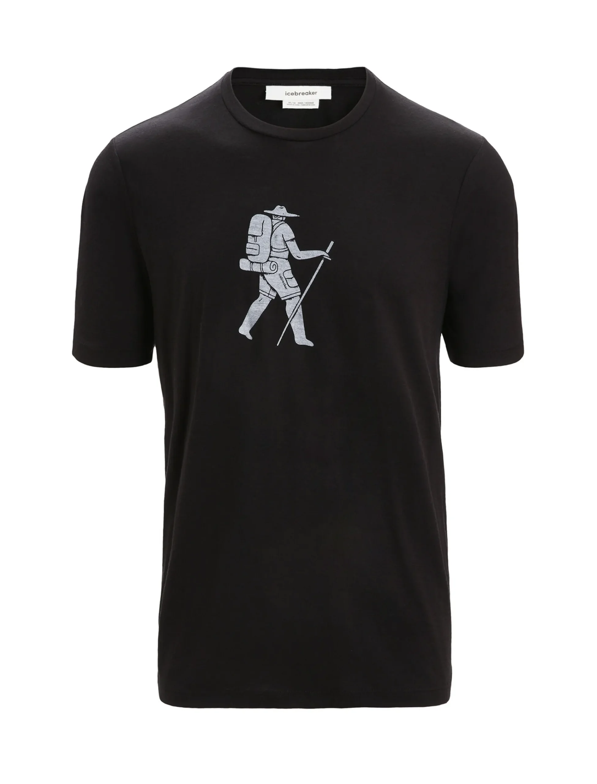 Fashion Icebreaker Merino Tech Lite Ii T-Shirt Trail Hiker Herren Black