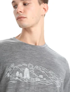 Cheap Icebreaker Merino Tech Lite Ii T-Shirt Nature Sprint Herren Gritstone Heather