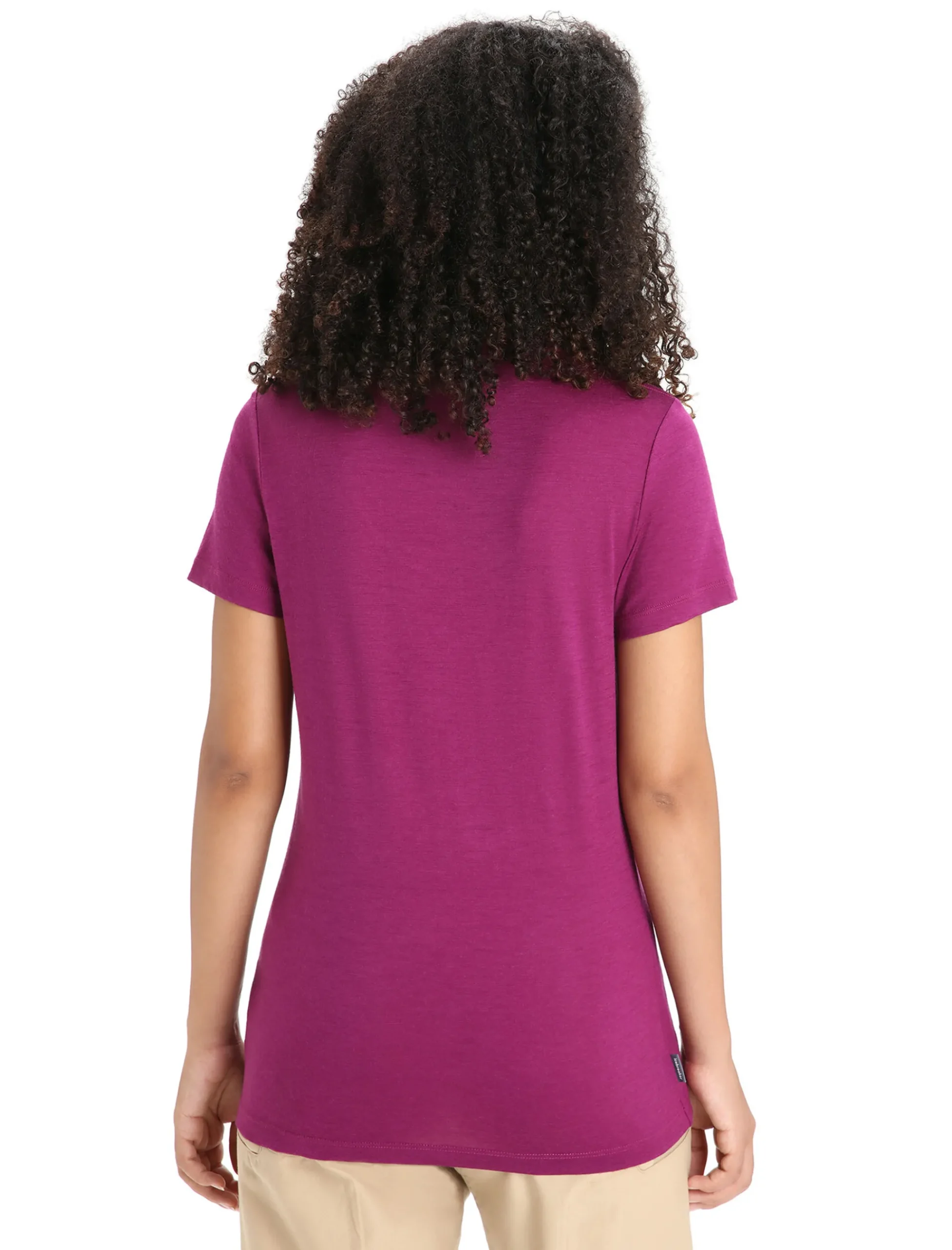Sale Icebreaker Merino Tech Lite Ii T-Shirt Mit U-Ausschnitt Nature Celebration Damen Go Berry