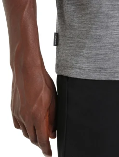 Hot Icebreaker Merino Tech Lite Ii T-Shirt Mountain Sunset Herren Gritstone Heather