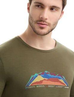 Cheap Icebreaker Merino Tech Lite Ii T-Shirt 7 Mountain Tops Eu Herren Loden