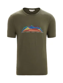 Cheap Icebreaker Merino Tech Lite Ii T-Shirt 7 Mountain Tops Eu Herren Loden