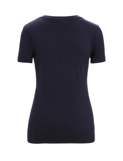 Clearance Icebreaker Merino Tech Lite Ii T-Shirt Cadence Paths Damen Midnight Navy