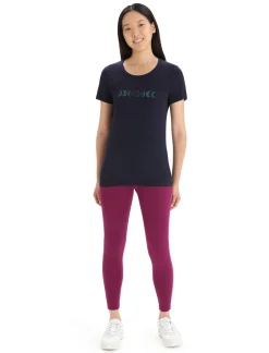 Best Sale Icebreaker Merino Tech Lite Ii T-Shirt Moon Phase Damen Midnight Navy