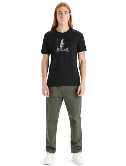 Store Icebreaker Merino Tech Lite Ii T-Shirt Polar Paddle Herren Black