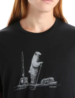 Store Icebreaker Merino Tech Lite Ii T-Shirt Polar Paddle Herren Black