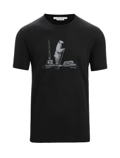 Store Icebreaker Merino Tech Lite Ii T-Shirt Polar Paddle Herren Black