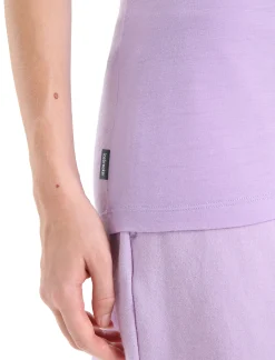 Hot Icebreaker Merino Tech Lite Ii T-Shirt Ib Natural Damen Purple Gaze