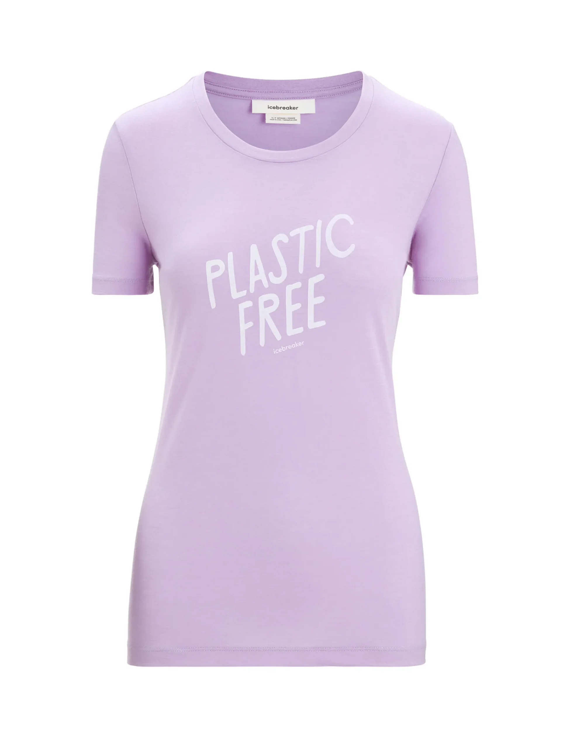 Hot Icebreaker Merino Tech Lite Ii T-Shirt Ib Natural Damen Purple Gaze