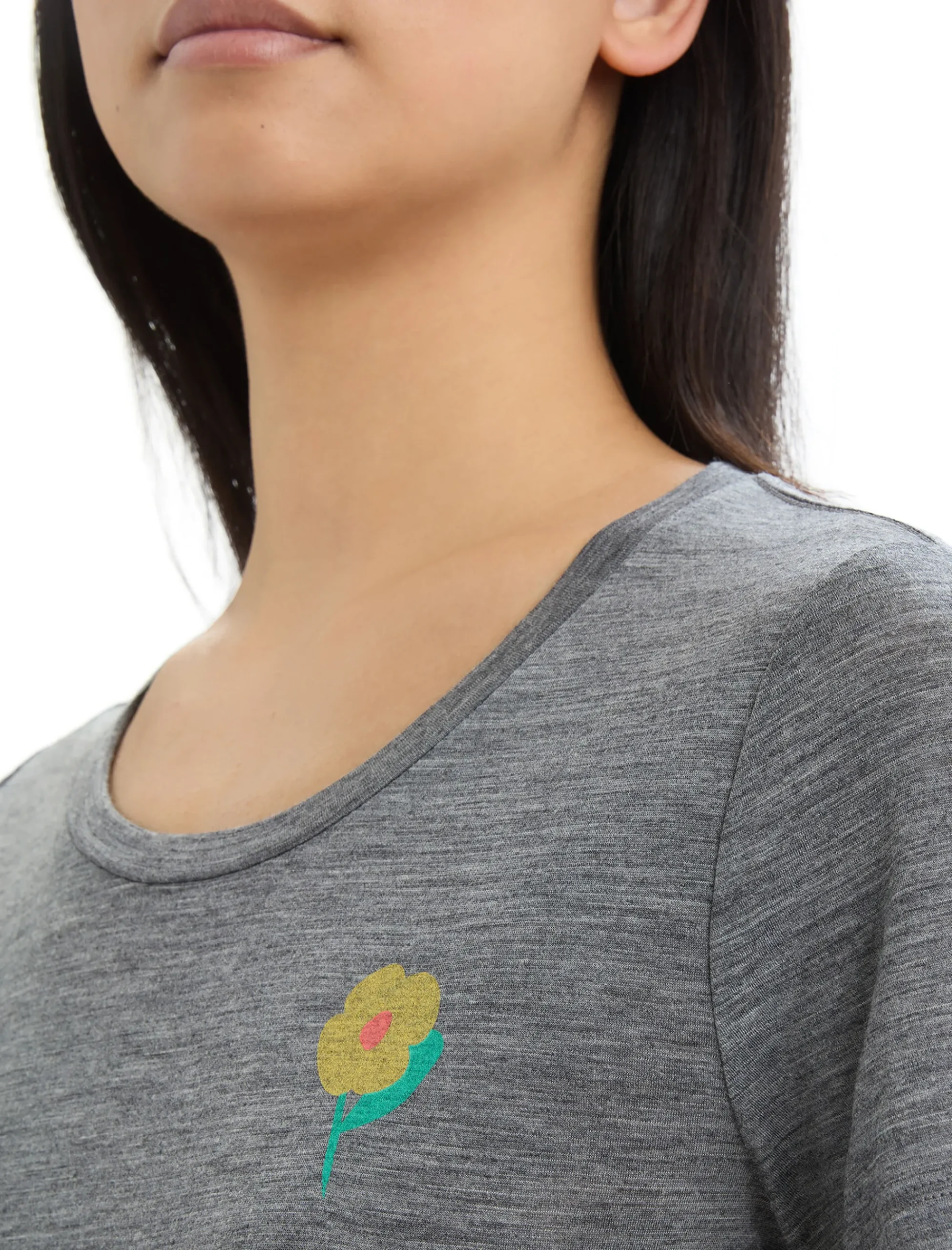 Flash Sale Icebreaker Merino Tech Lite Ii T-Shirt Springtime Flowers Damen Gritstone Heather