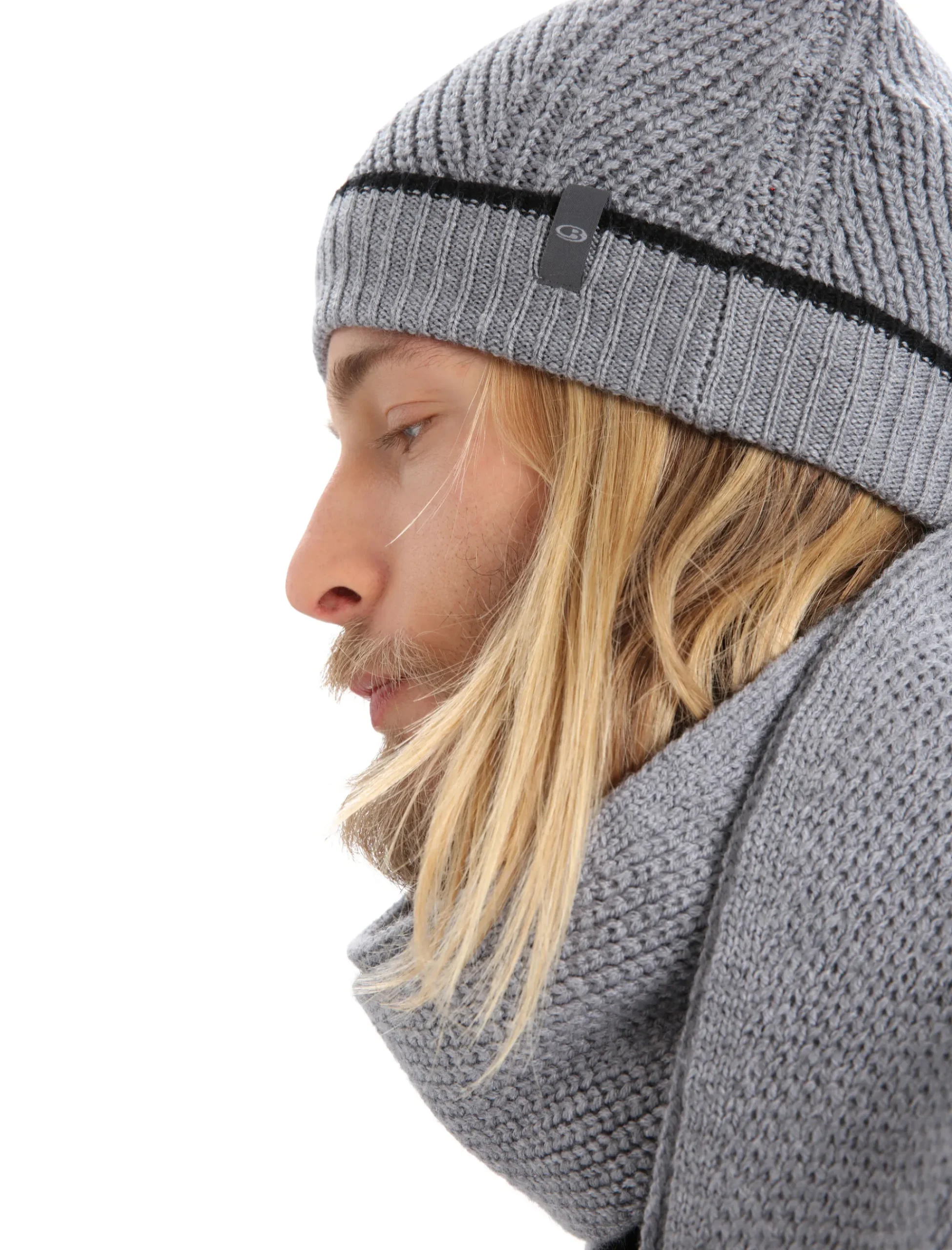 Cheap Icebreaker Merino Waypoint Beanie Unisex Gritstone Heather/Black