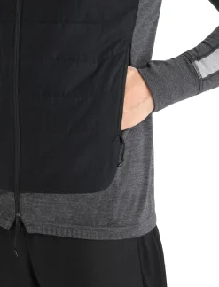 Store Icebreaker Merinoloft™ Weste Herren Black/Jet Heather