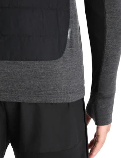 Store Icebreaker Merinoloft™ Weste Herren Black/Jet Heather