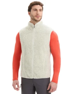 Best Icebreaker Realfleece™ Merino High Pile Weste Herren Ecru Heather/Snow