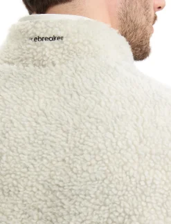 Best Icebreaker Realfleece™ Merino High Pile Weste Herren Ecru Heather/Snow