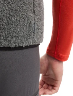Flash Sale Icebreaker Realfleece™ Merino High Pile Weste Herren Gritstone Heather/Black