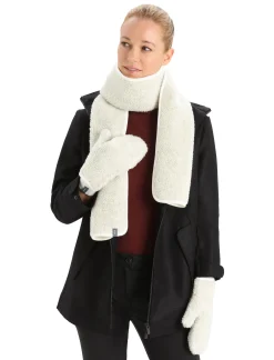 Cheap Icebreaker Realfleece™ Merino High Pile Fausthandschuhe Unisex Ecru Heather