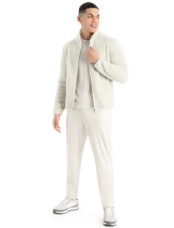 Cheap Icebreaker Realfleece™ Merino High Pile Zip-Jacke Herren Ecru Heather/Snow