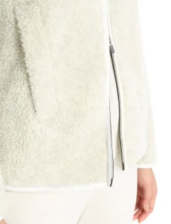 Discount Icebreaker Realfleece™ Merino High Pile Zip-Jacke Damen Ecru Heather/Snow