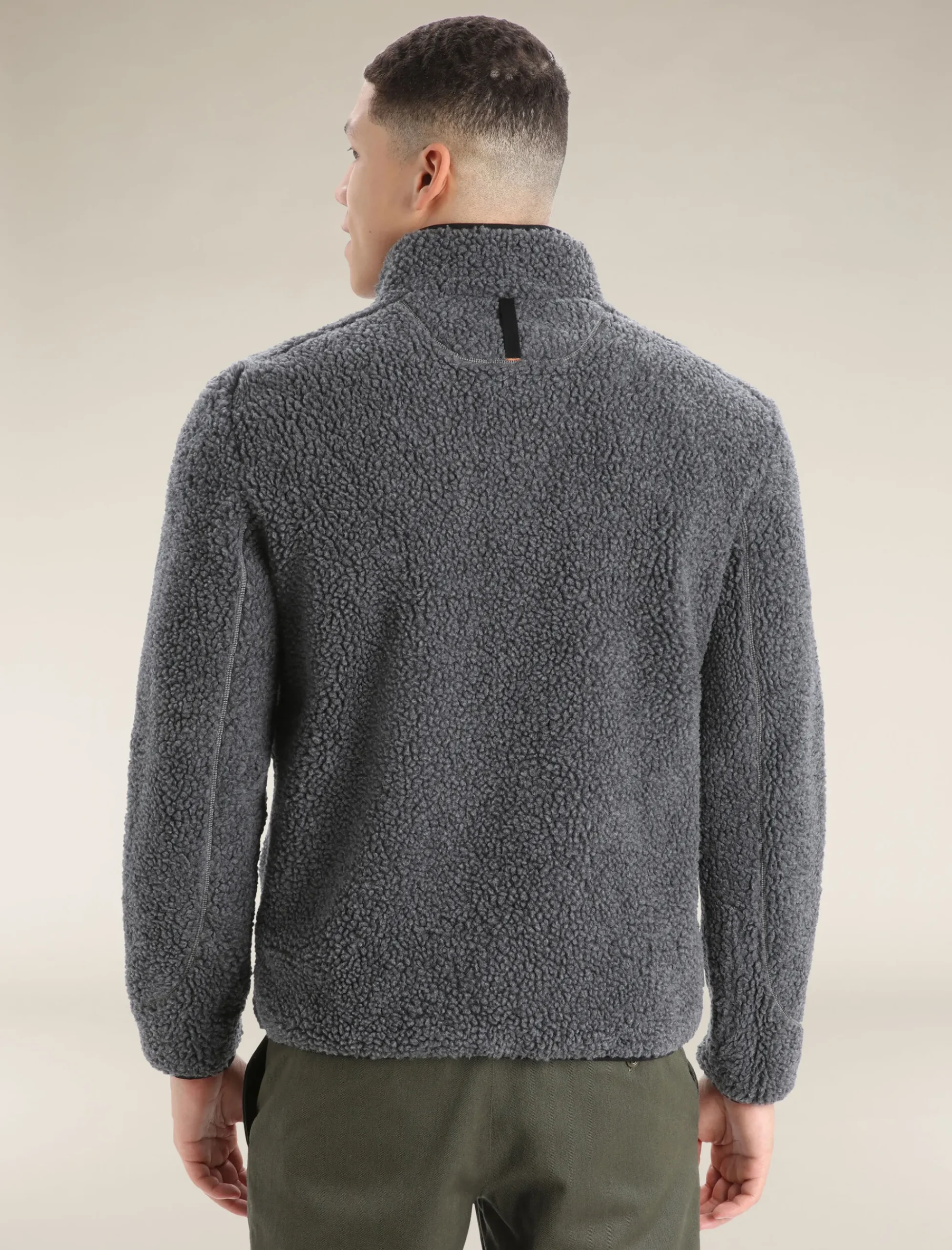 Clearance Icebreaker Realfleece™ Merino High Pile Half-Zip-Pullover Herren Gritstone Heather/Black