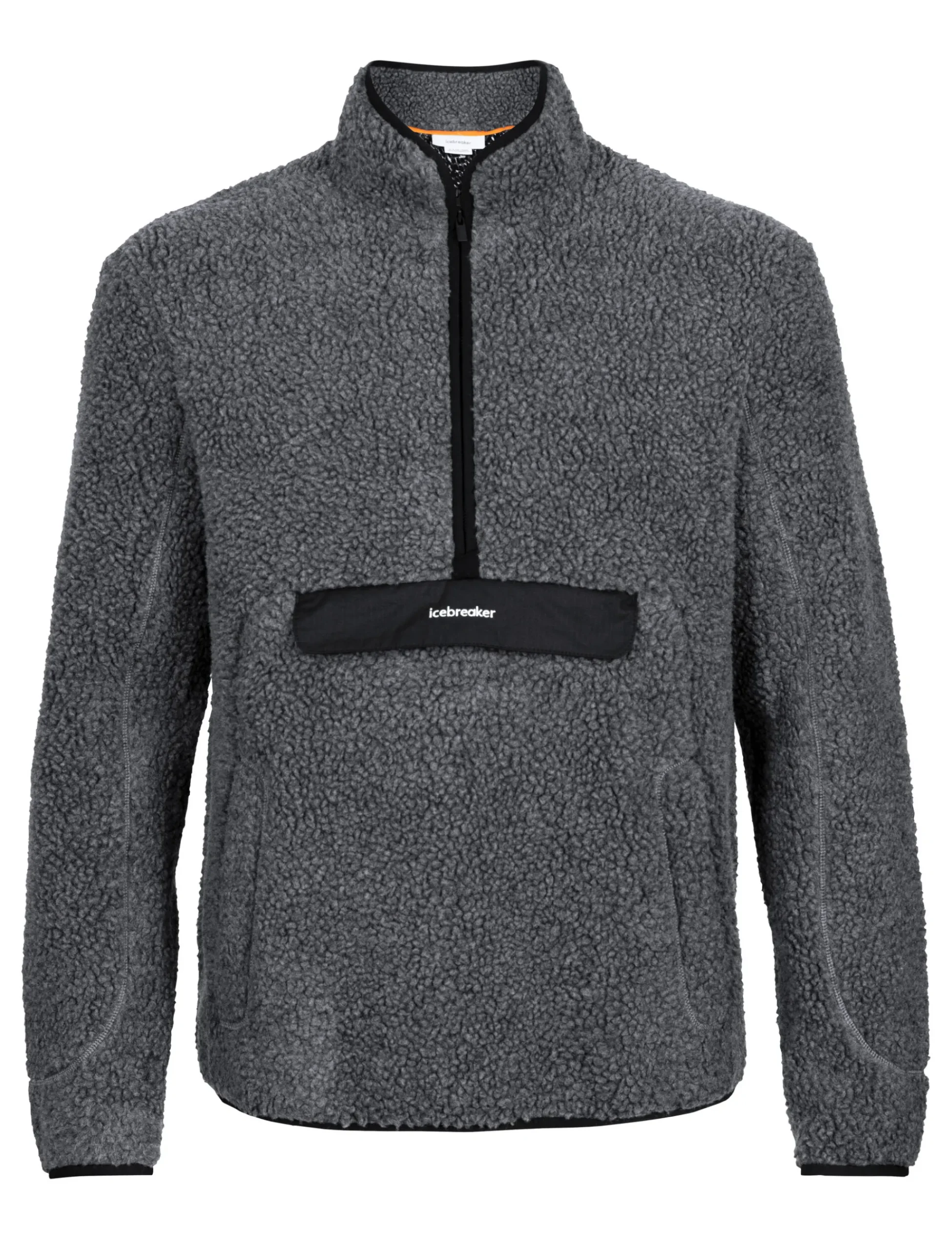 Clearance Icebreaker Realfleece™ Merino High Pile Half-Zip-Pullover Herren Gritstone Heather/Black