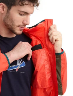 Flash Sale Icebreaker Shell+™ Merino Cotton Windbreaker Herren Vibrant Earth/Loden