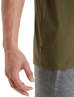Hot Icebreaker Tencel™ Cotton T-Shirt Herren Loden
