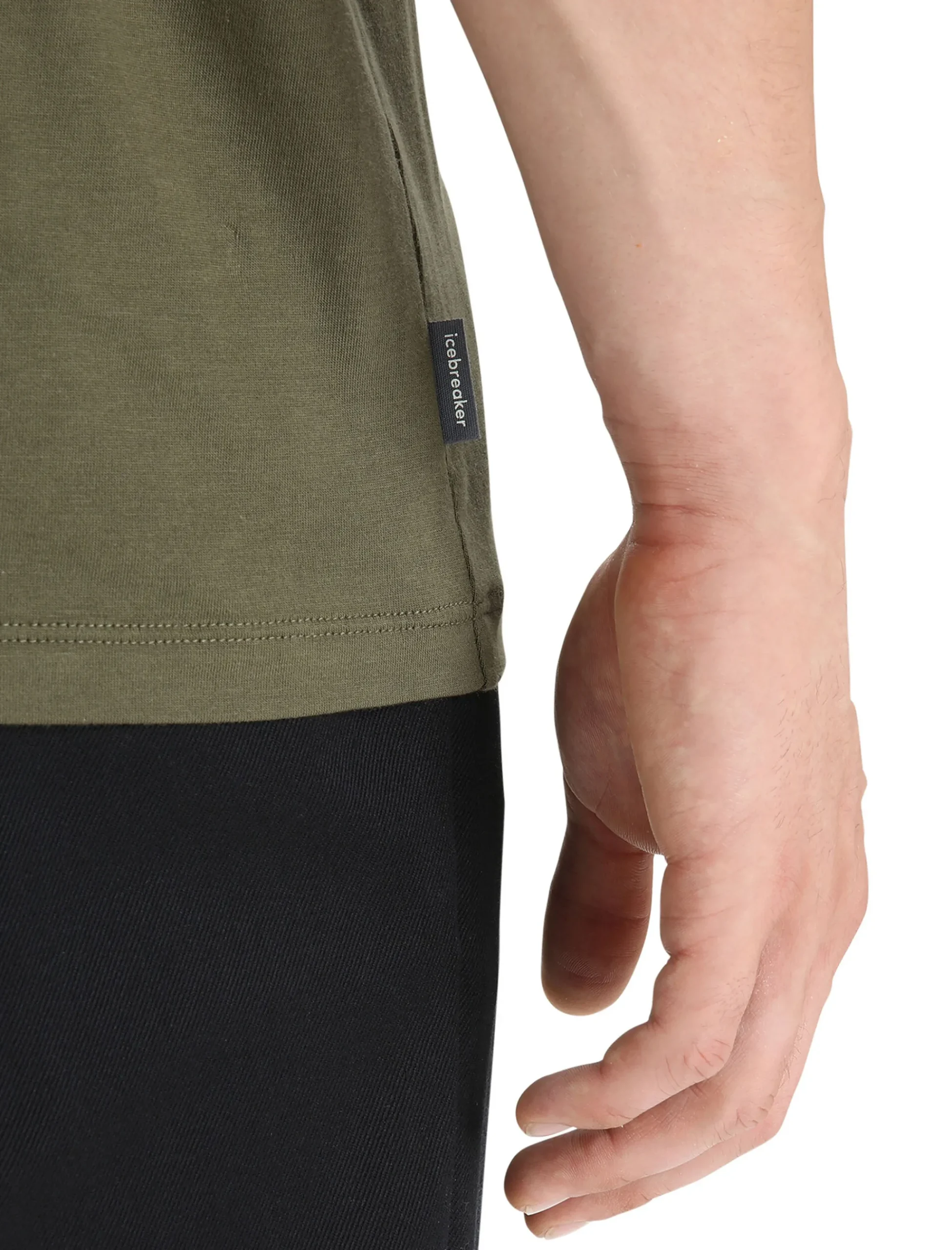 Flash Sale Icebreaker Tencel™ Cotton T-Shirt Natural Logo Herren Loden