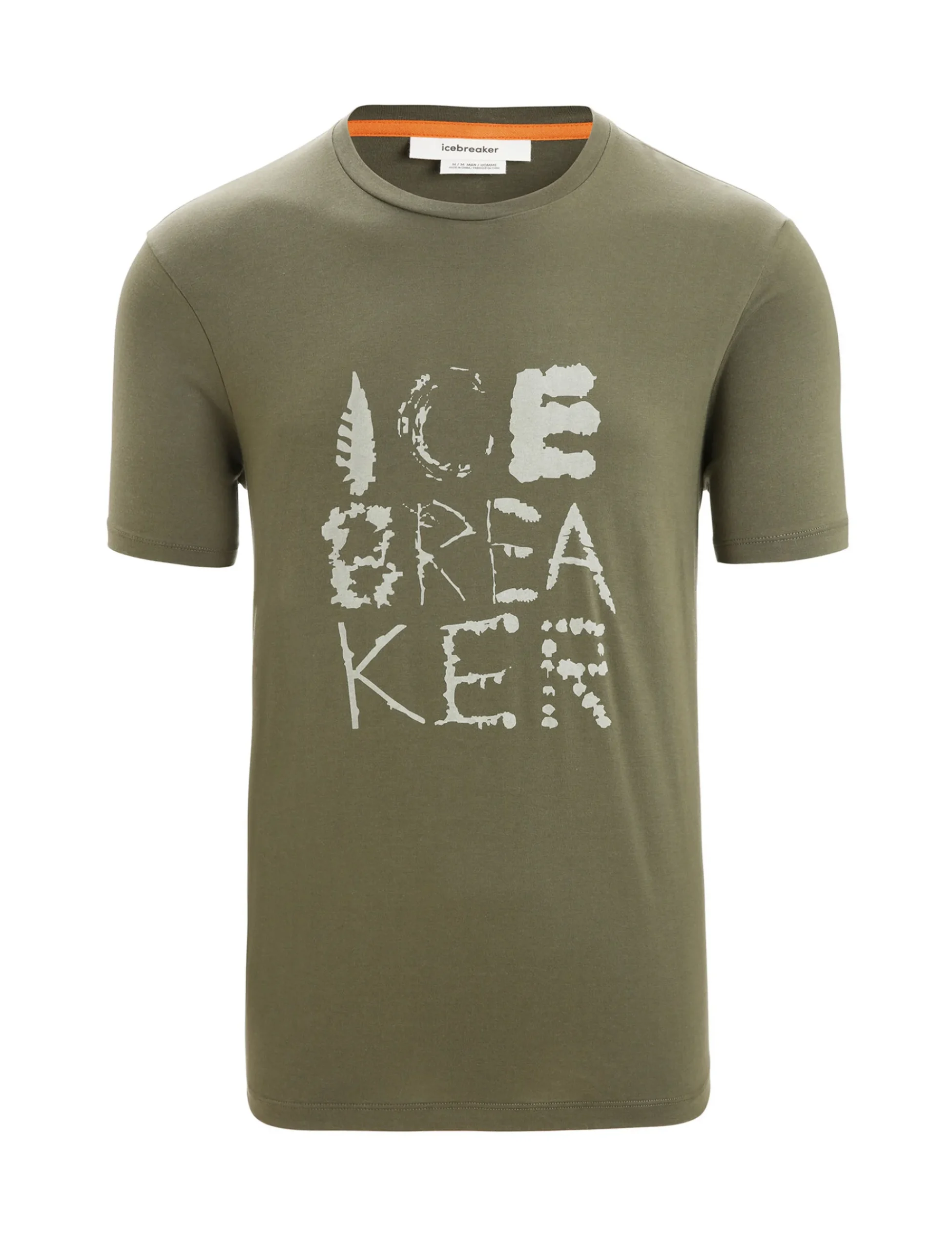 Flash Sale Icebreaker Tencel™ Cotton T-Shirt Natural Logo Herren Loden