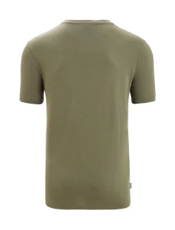 Flash Sale Icebreaker Tencel™ Cotton T-Shirt Natural Logo Herren Loden