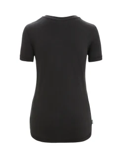 New Icebreaker Tencel Cotton T-Shirt Natural Damen Black