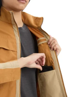 Cheap Icebreaker Timberland X Merino Cotton Jacke Damen Wheat Boot/Sand