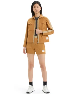 Cheap Icebreaker Timberland X Merino Cotton Jacke Damen Wheat Boot/Sand